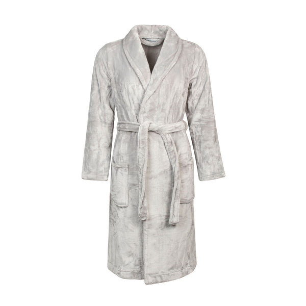 Ladies Thermal Dressing Gown - Ice Grey