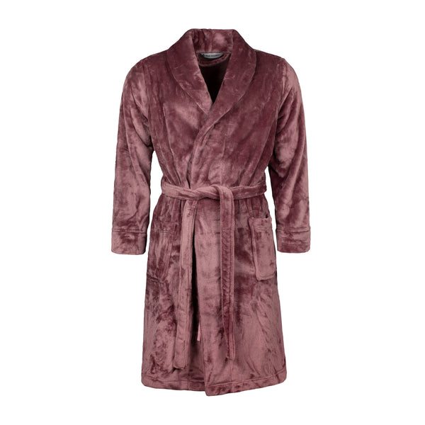 Ladies Thermal Dressing Gown Mauve Heat Holders