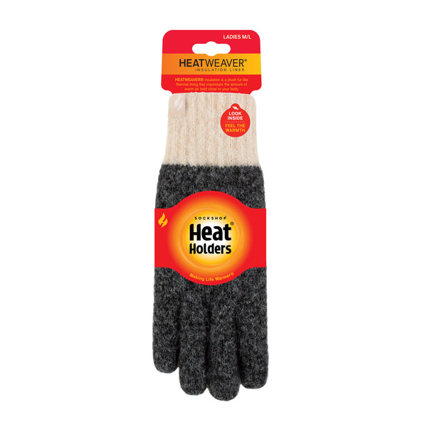 Ladies Skye Thermal Gloves - Charcoal