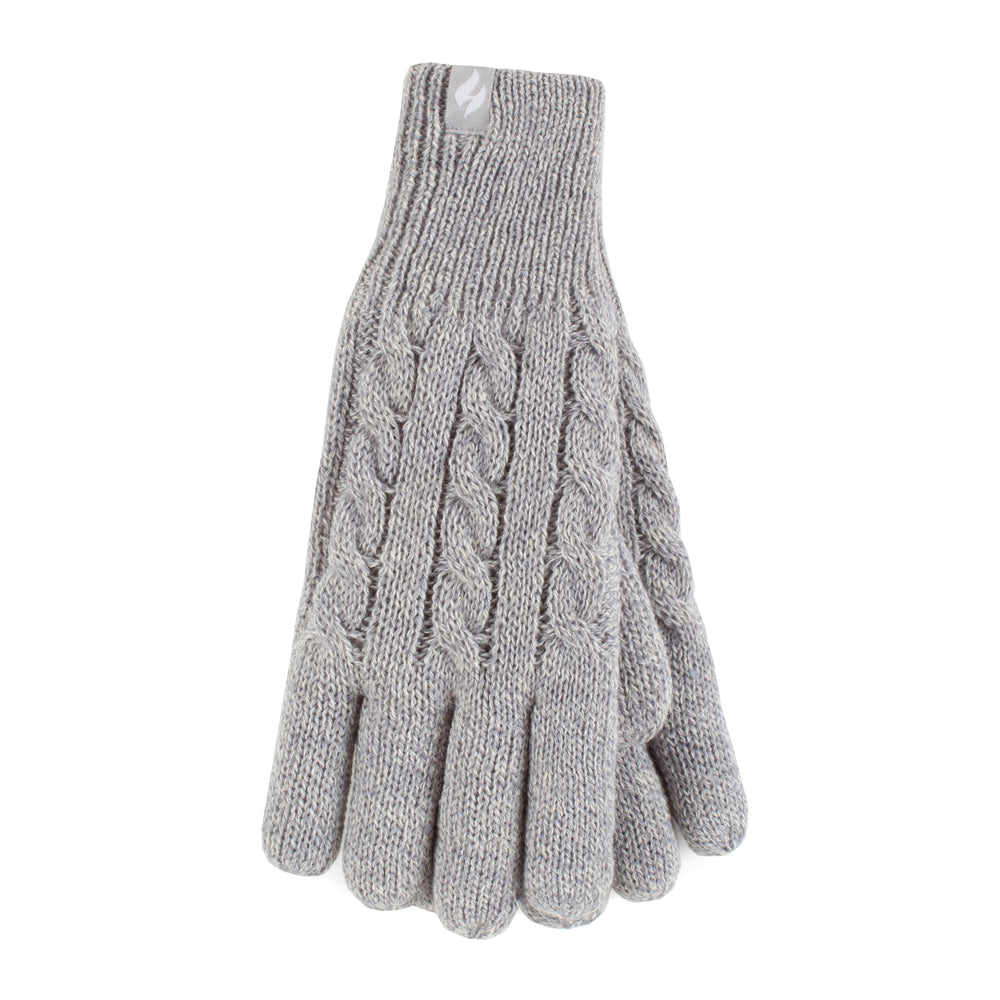 Ladies Willow Thermal Gloves - Light Grey