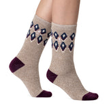 Ladies Lite Lourdale Socks - Oatmeal