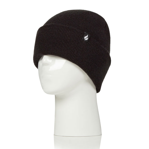 Mens Lite Maple Turnover Hat  - Black