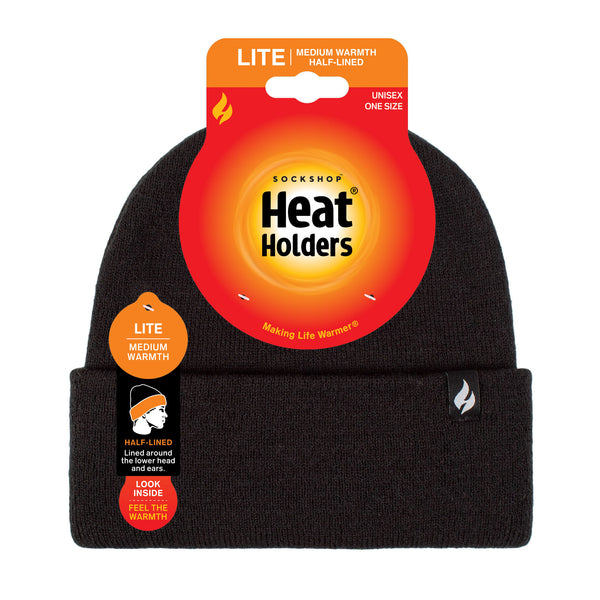 Mens Lite Maple Turnover Hat  - Black