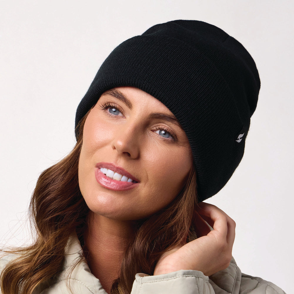 Ladies Lite Maple Turnover Hat  - Black