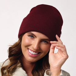 Ladies Lite Maple Turnover Hat - Burgundy