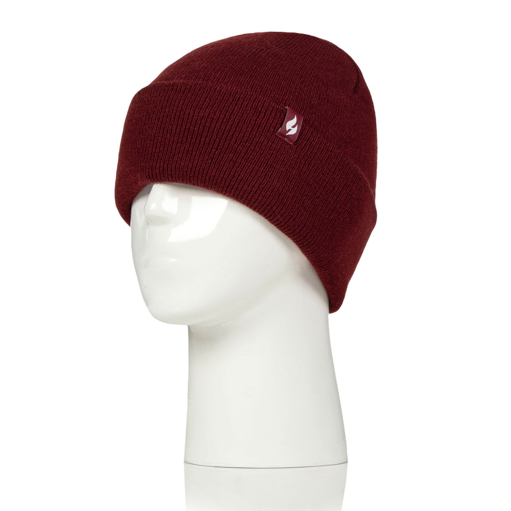 Mens Lite Maple Turnover Hat - Burgundy