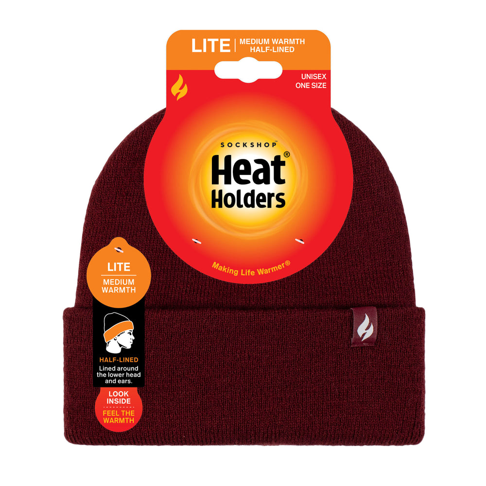 Mens Lite Maple Turnover Hat - Burgundy