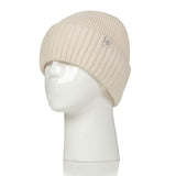 Mens Lite Ashwood Ribbed Turnover Hat - Cream