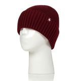 Mens Lite Ashwood Ribbed Turnover Hat - Burgundy