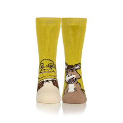 Kids Lite Licensed Character Socks - Shrek & Donkey