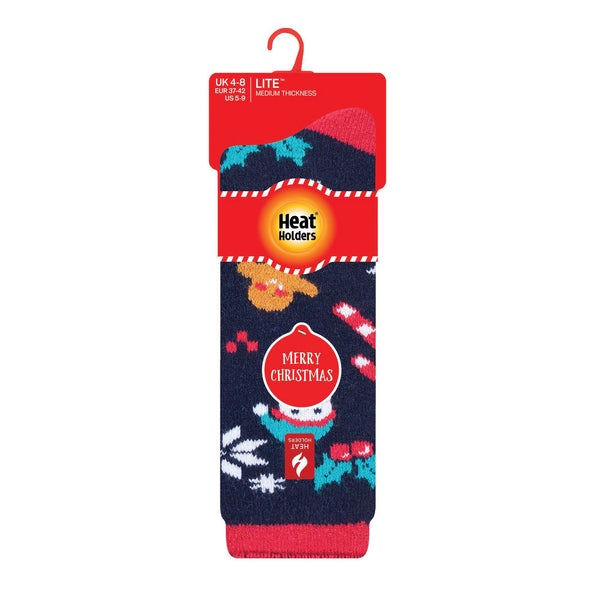 Ladies Lite Christmas Socks - Festive Fun