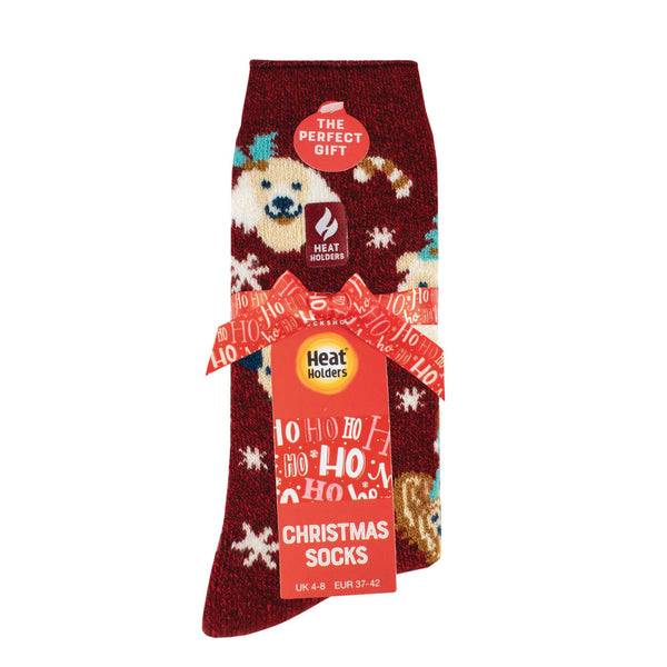 Ladies Lite Christmas Socks - Pawfect Christmas