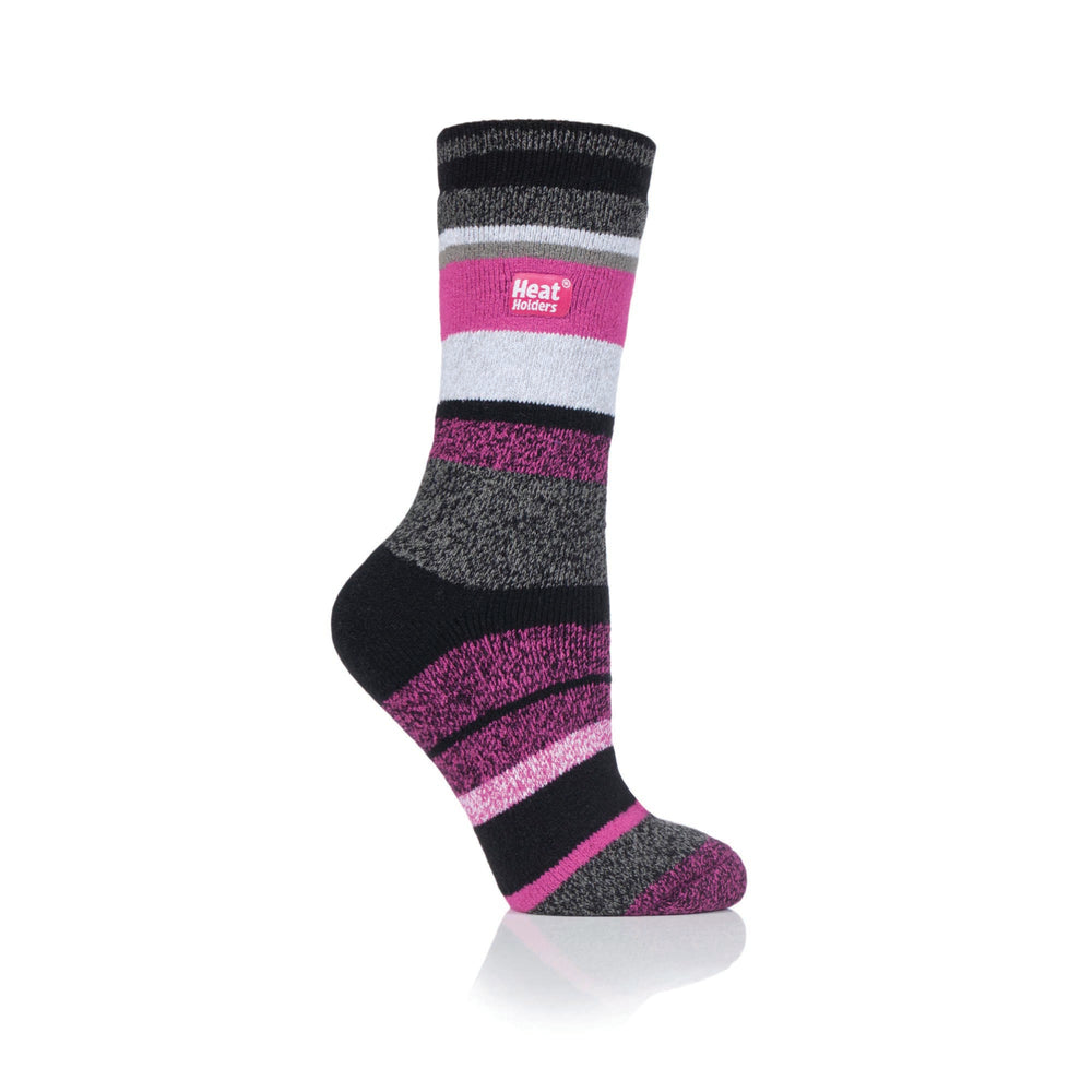 Ladies Lite Jacquard Stripe Socks - Remington