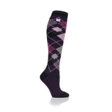 Ladies Lite Argyle Long Socks - Sherwood