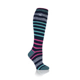 Ladies Lite Stripe Long Socks - Broughton