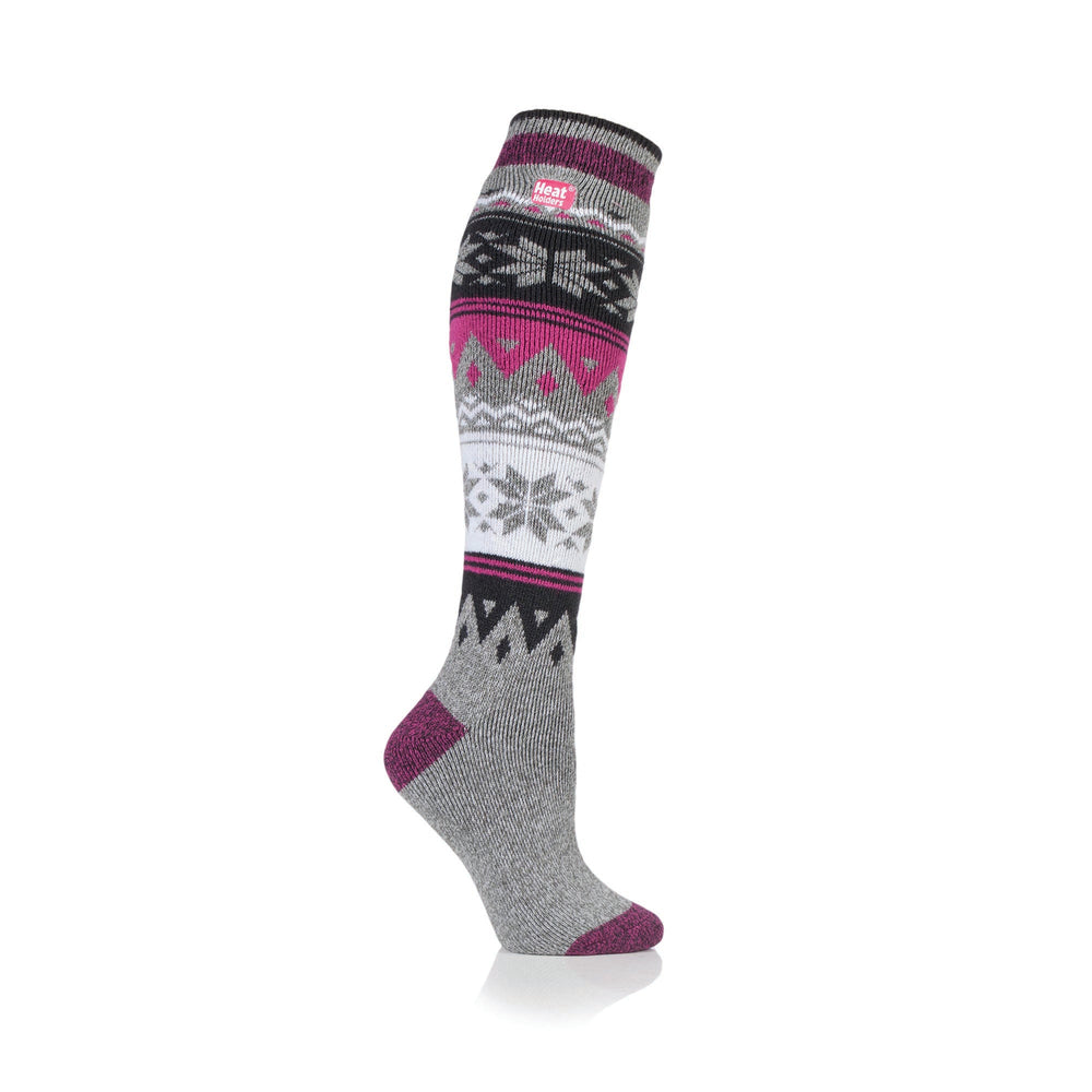 Ladies Lite Jacquard Long Socks - Kelsall