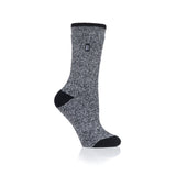 Ladies Lite Viola Socks - Black & Light Grey