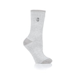 Ladies Lite Viola Socks - Light Grey & Cream