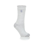 Ladies Lite Venice Heel & Toe Socks - Silver & Grey