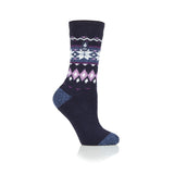 Ladies Lite Lima Fairisle Socks - Denim