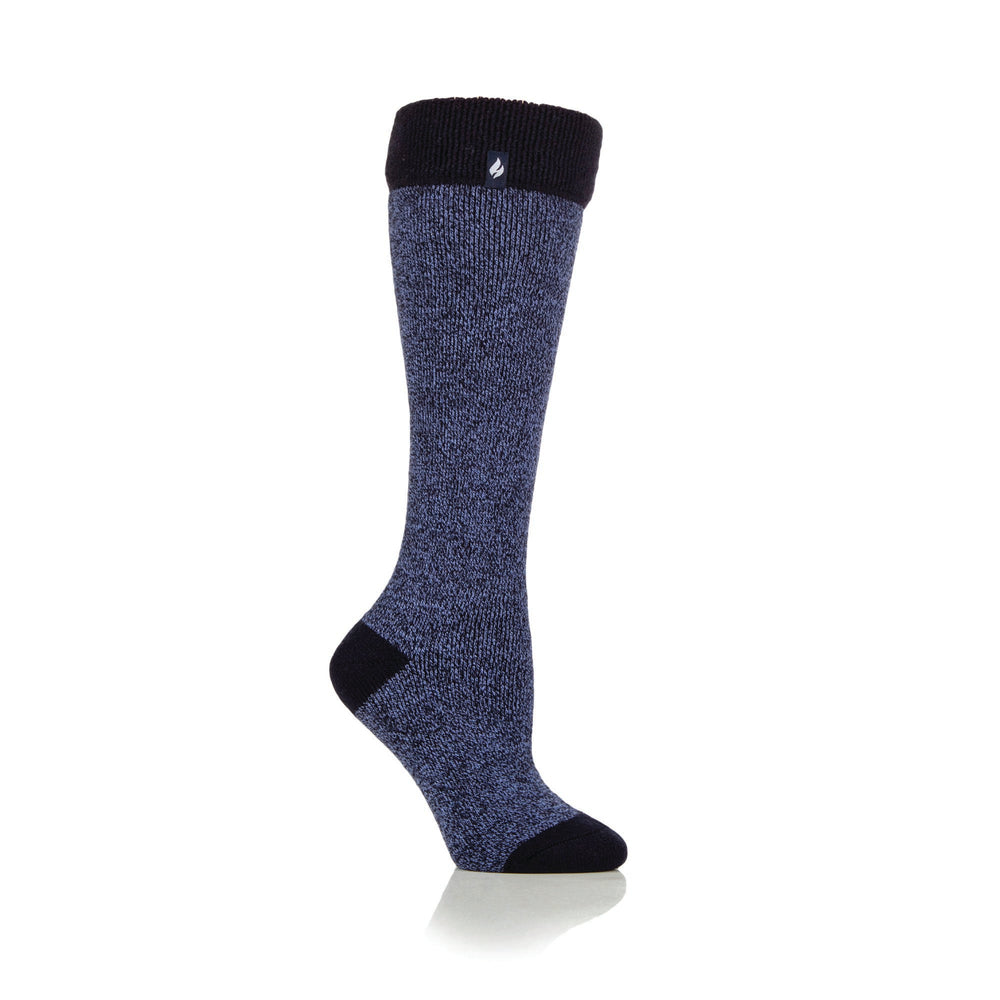 Ladies Lite Wellington Boot Socks - Navy & Denim