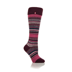 Ladies Lite Wellington Boot Socks - Daphne Cabernet