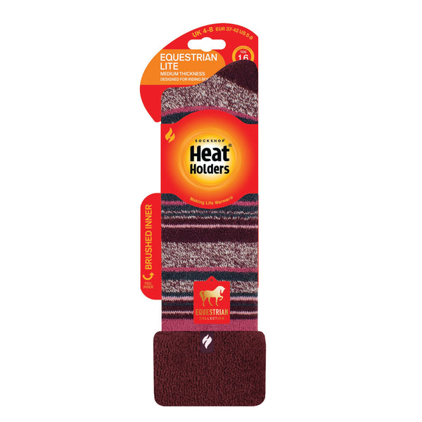 Ladies Lite Wellington Boot Socks - Daphne Cabernet