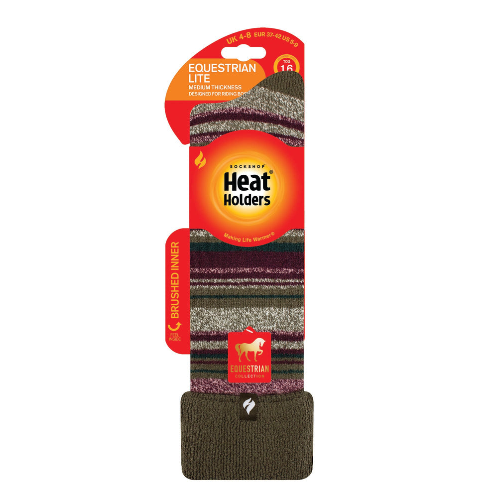 Ladies Lite Wellington Boot Socks - Daphne Olive