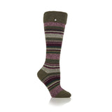 Ladies Lite Wellington Boot Socks - Daphne Olive