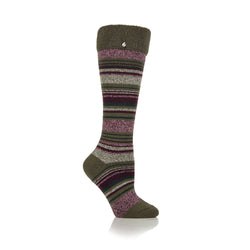 Ladies Lite Wellington Boot Socks - Daphne Olive