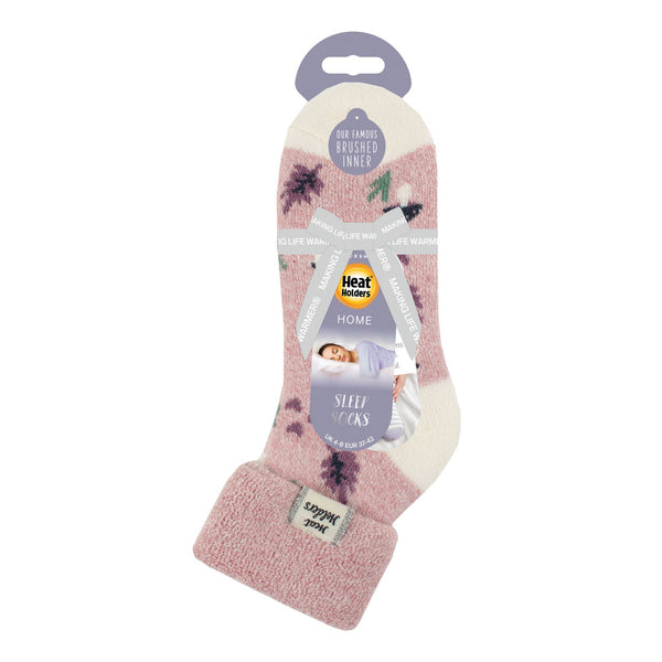 Ladies Lite Jacquard Lounge Socks with Turnover Top - Maisie Bunnies