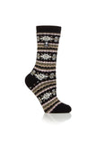 Ladies Lite Nordic Thermal Socks - Black & Olive
