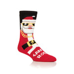 Mens Lite Christmas Socks - Cool Santa