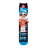 Mens Lite Christmas Socks - Superstar Snowman