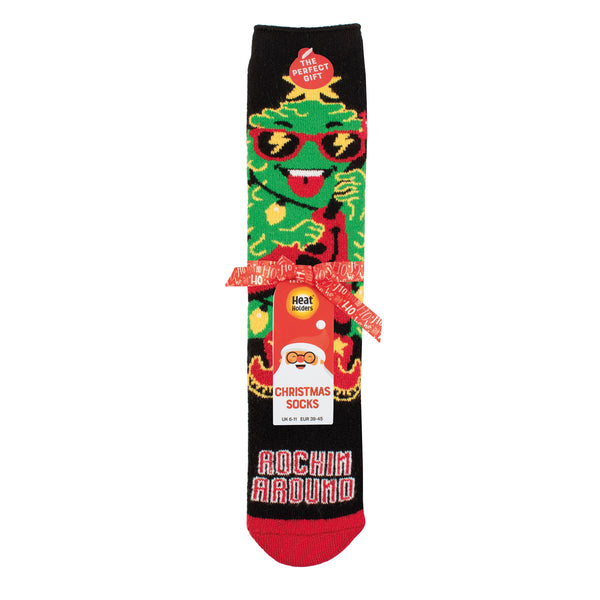 Mens Lite Christmas Socks - Rocking Around