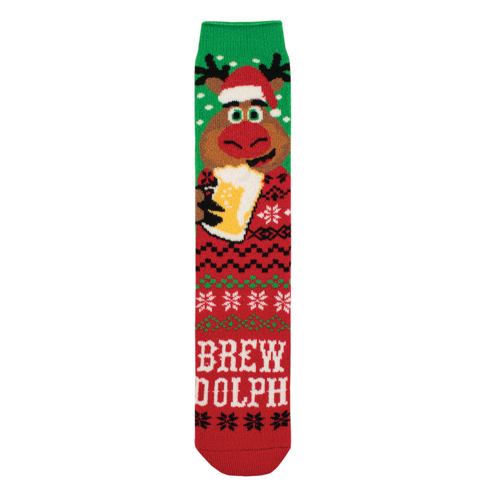 Mens Lite Christmas Socks - Brew Dolph