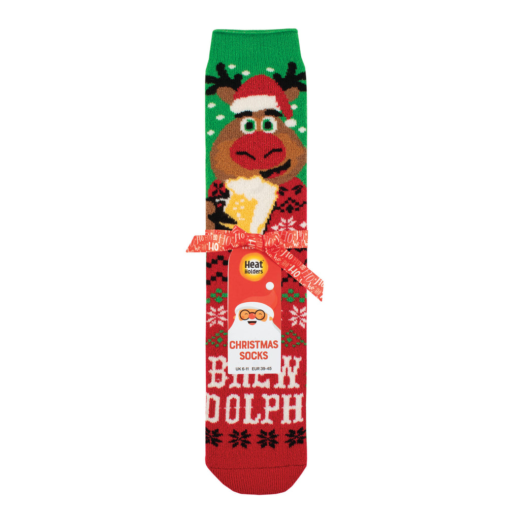 Mens Lite Christmas Socks - Brew Dolph