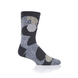 Mens Lite Bedrock Socks - Charcoal Pattern