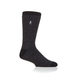 Mens Lite Amsterdam Heel & Toe Socks - Charcoal & Black