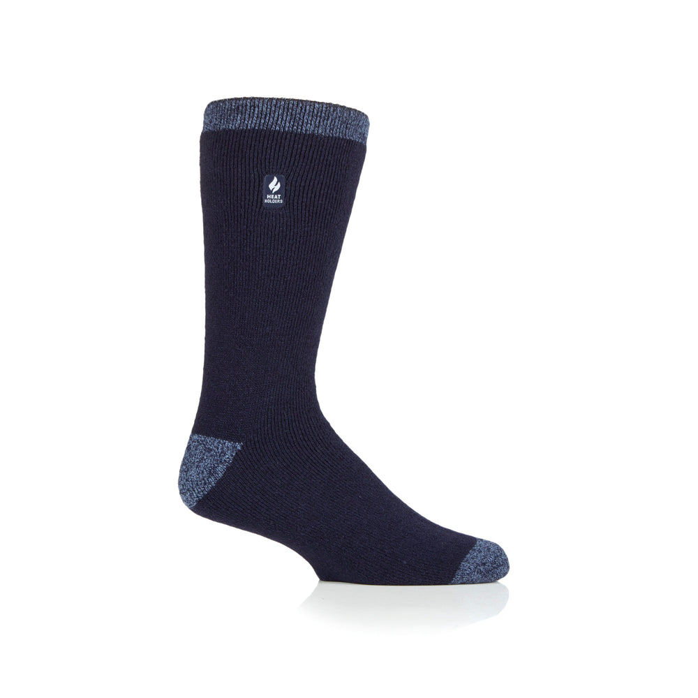 Mens Lite Amsterdam Heel & Toe Socks - Navy & Denim