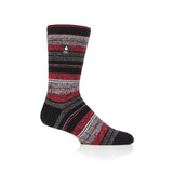Mens Lite Krakow Multi Stripe Socks - Black