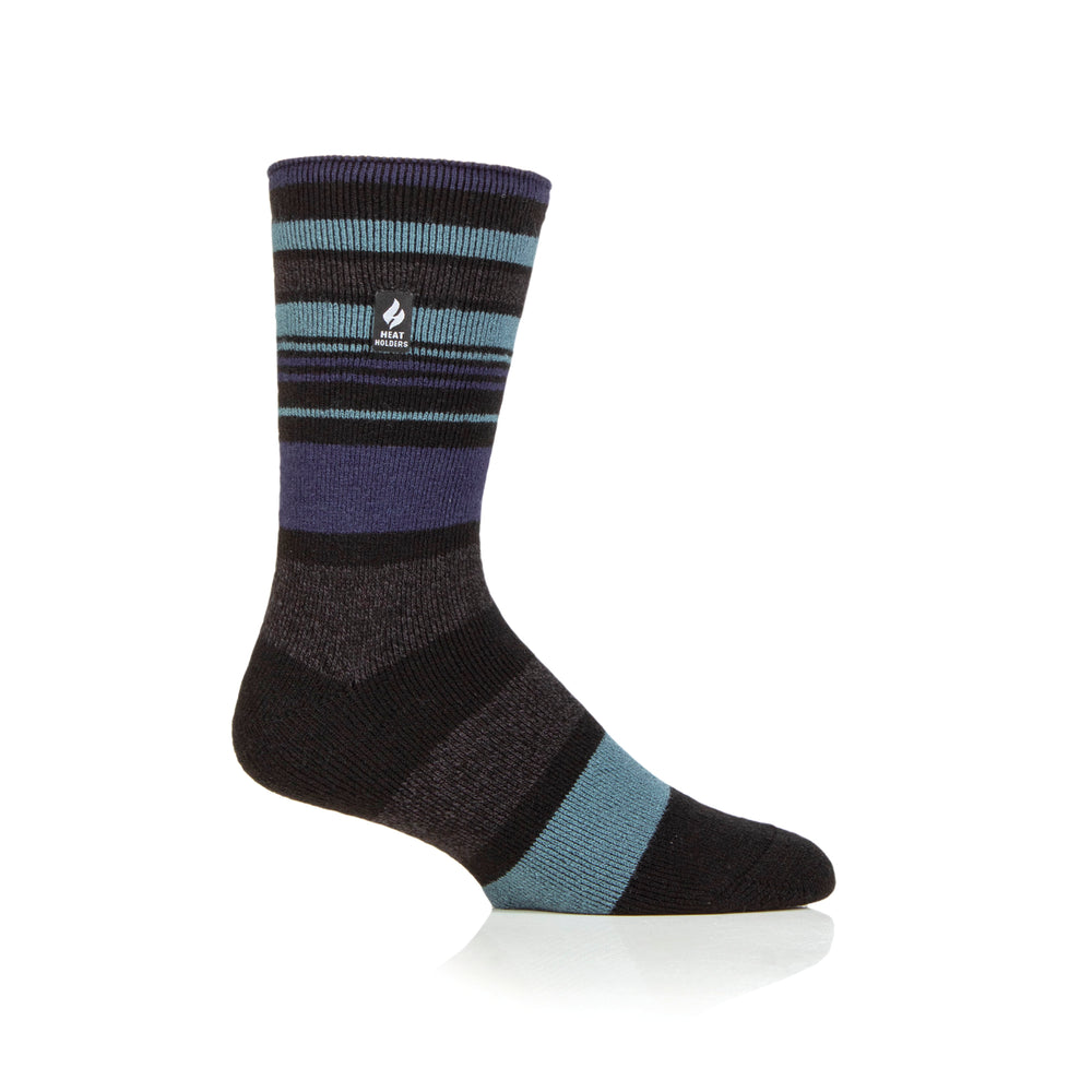 Mens Lite Altun Multi Stripe Socks - Black