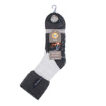 Mens Lite Robin Lounge Socks with Turnover Top - Charcoal
