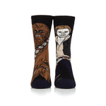Mens Lite Licensed Character Socks - Star Wars Chewie & Han Solo