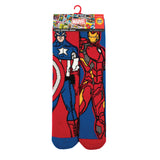 Mens Lite Licensed Character Socks - Marvel Iron Man & Captain America