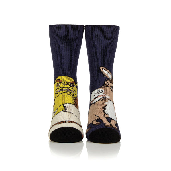 Mens Lite Licensed Character Socks - Shrek & Donkey