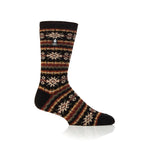 Mens Lite Nordic Thermal Socks - Black & Olive