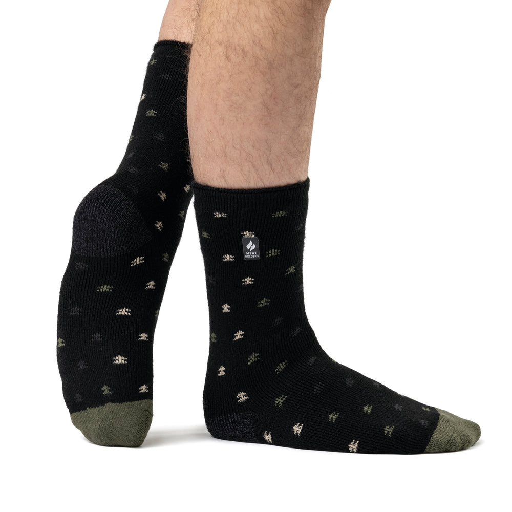 Mens Lite Marsoll Socks - Black & Olive