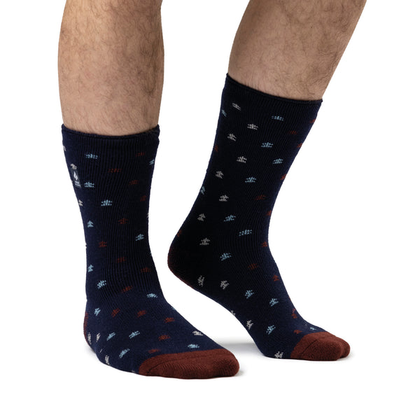 Mens Lite Marsoll Socks - Navy & Merlot