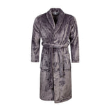 Mens Thermal Dressing Gown - Antique Silver